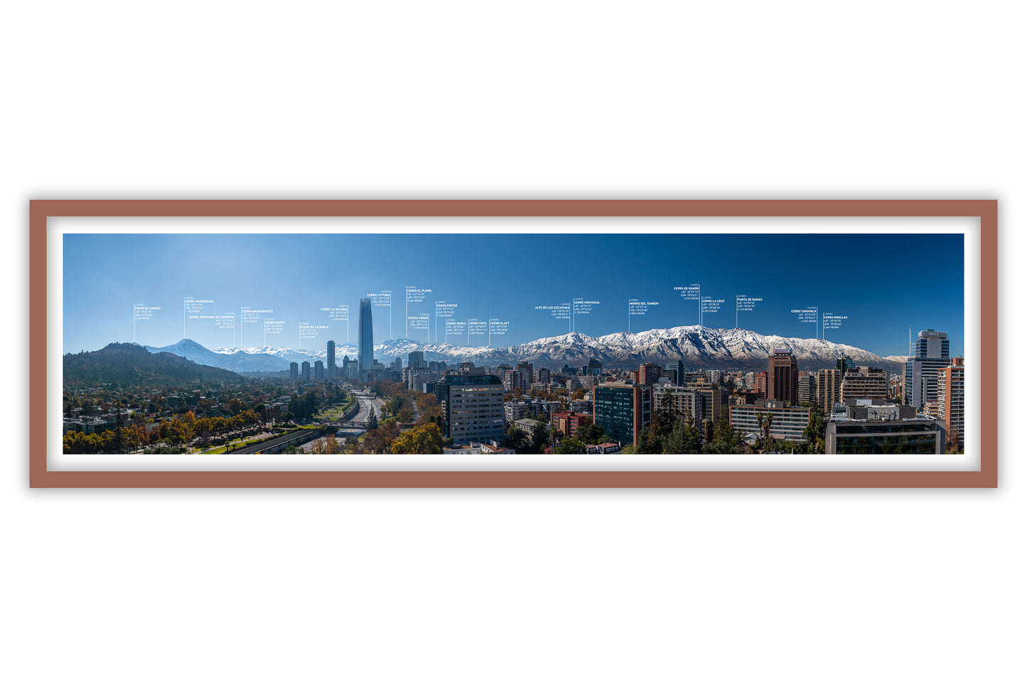 Panorámica Providencia 30x110