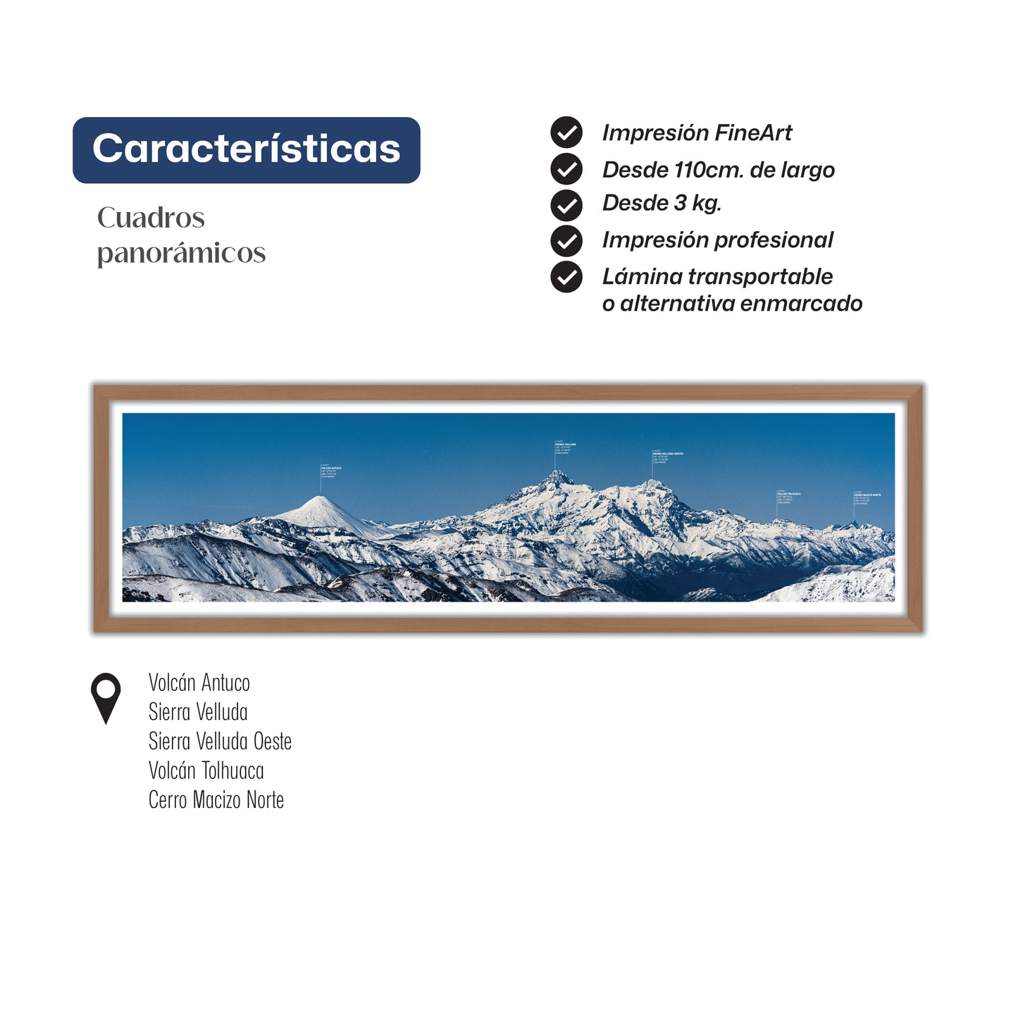 Panorámica Volcán Antuco y Sierra Velluda