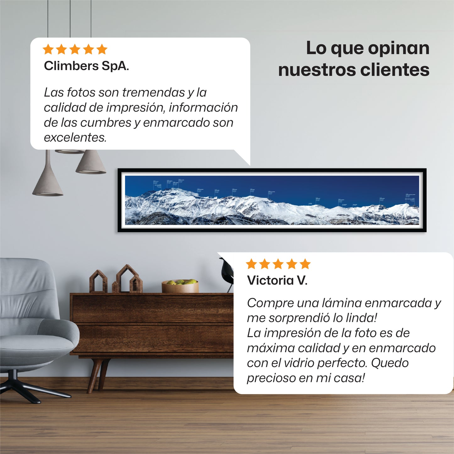 Panorámica Macizo Plomo, La Parva y El Colorado