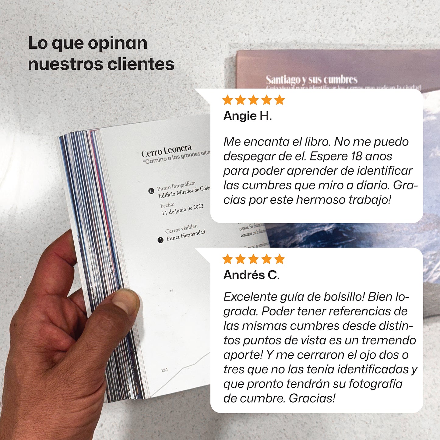 Libro Santiago y sus cumbres: Guía visual para identificar los cerros que rodean la ciudad