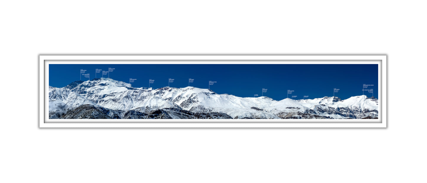 Panorámica Macizo Plomo, La Parva y El Colorado