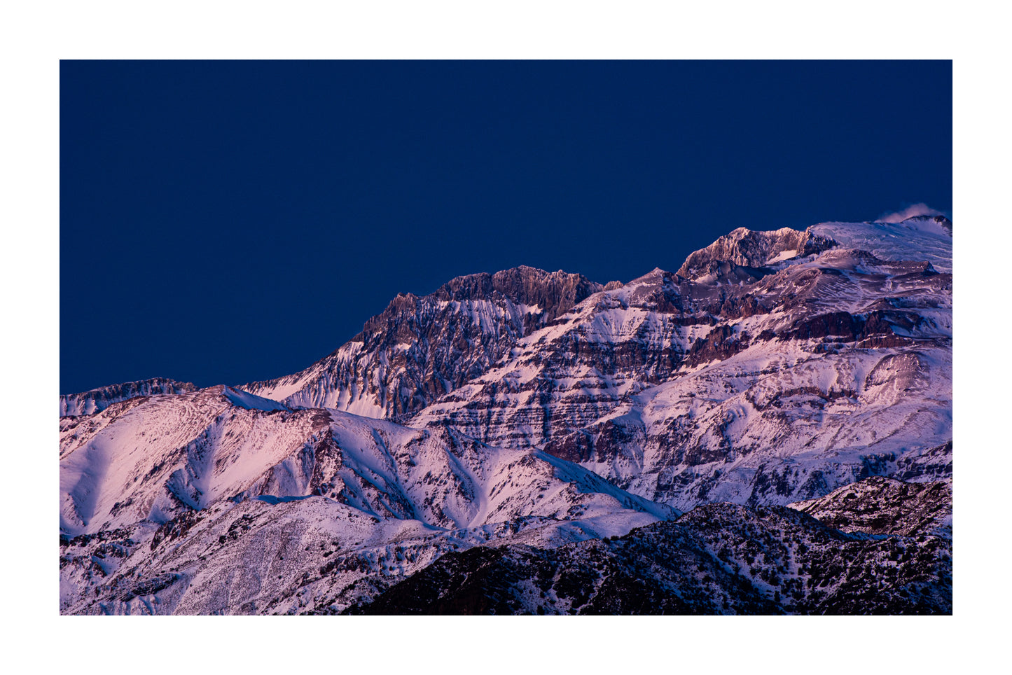 Cerro Littoria al atardecer