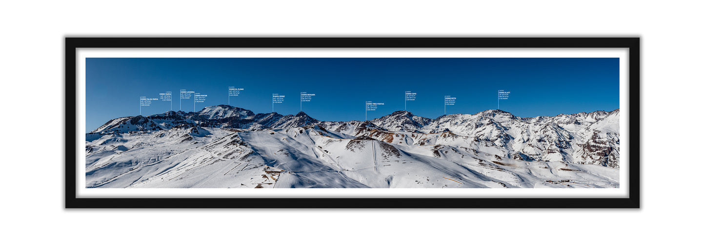 Panorámica Macizo Plomo Invernal y Centros de Ski 2022