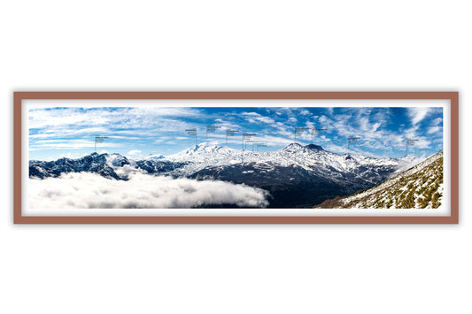 Panorámica Nevados de Chillán 30x110 Marco Rauli 2x2