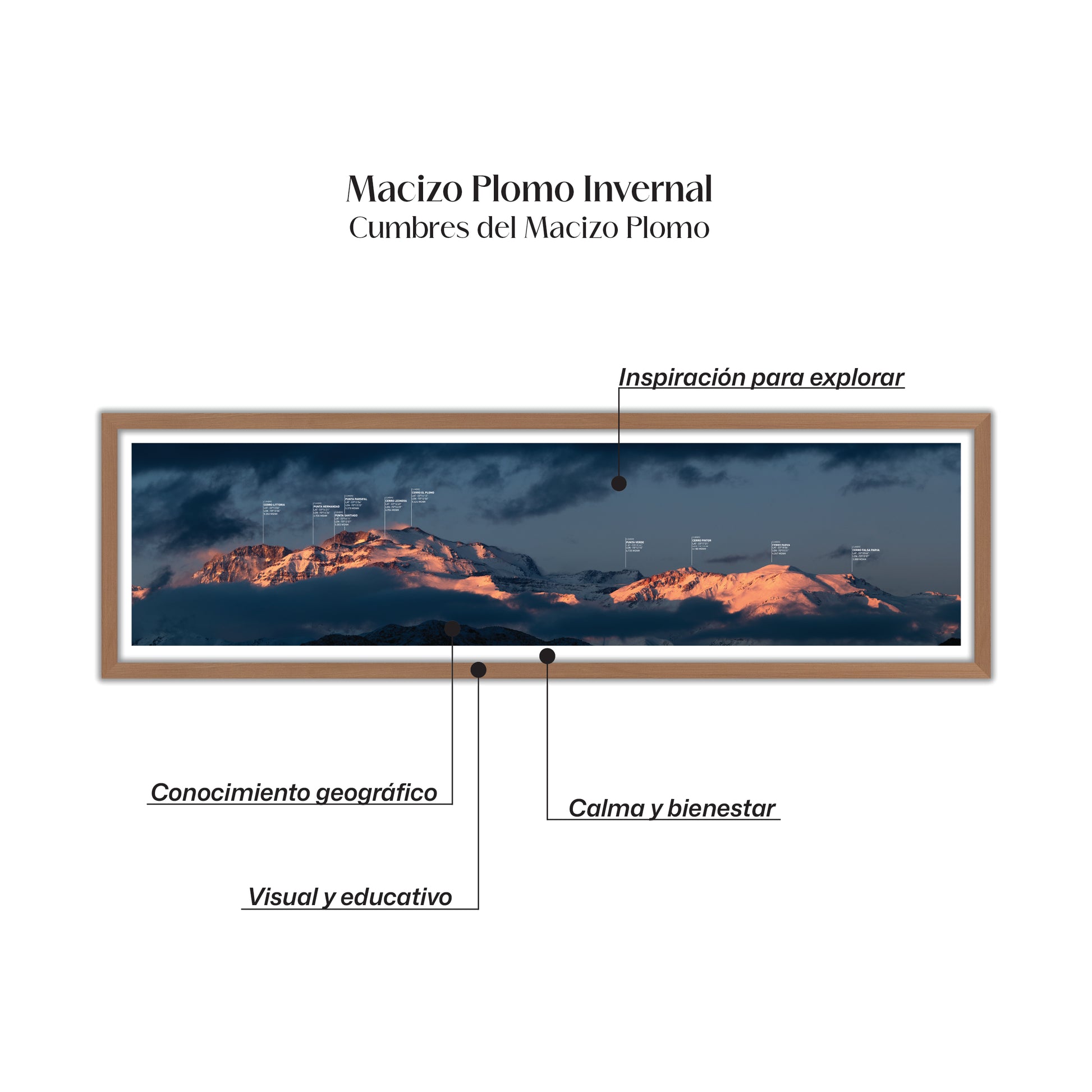 Panorámica Macizo Plomo Invernal 2022