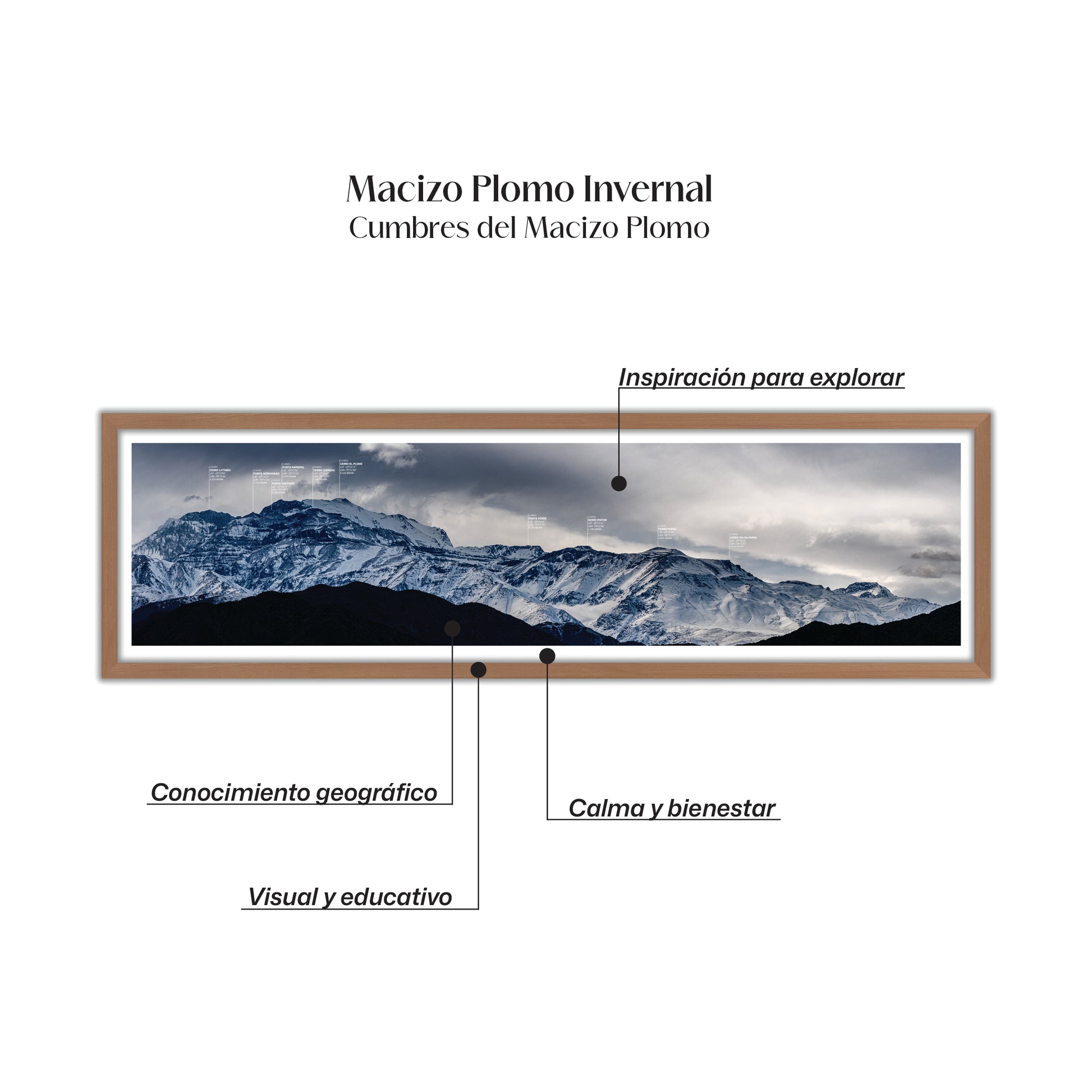 Panorámica Macizo Plomo Invernal 2022