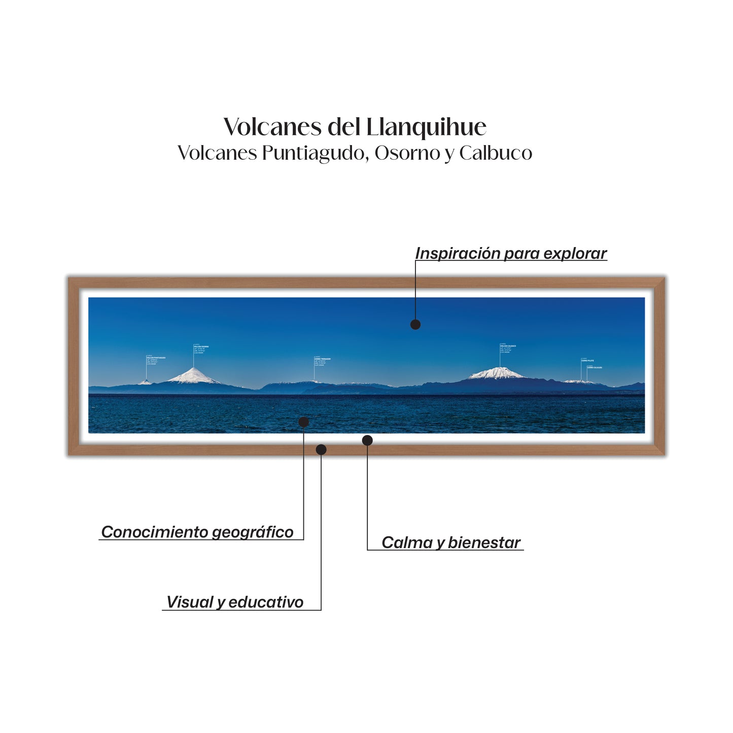 Panorámica Llanquihue y sus Volcanes