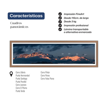 Macizo Plomo Invernal al Atardecer