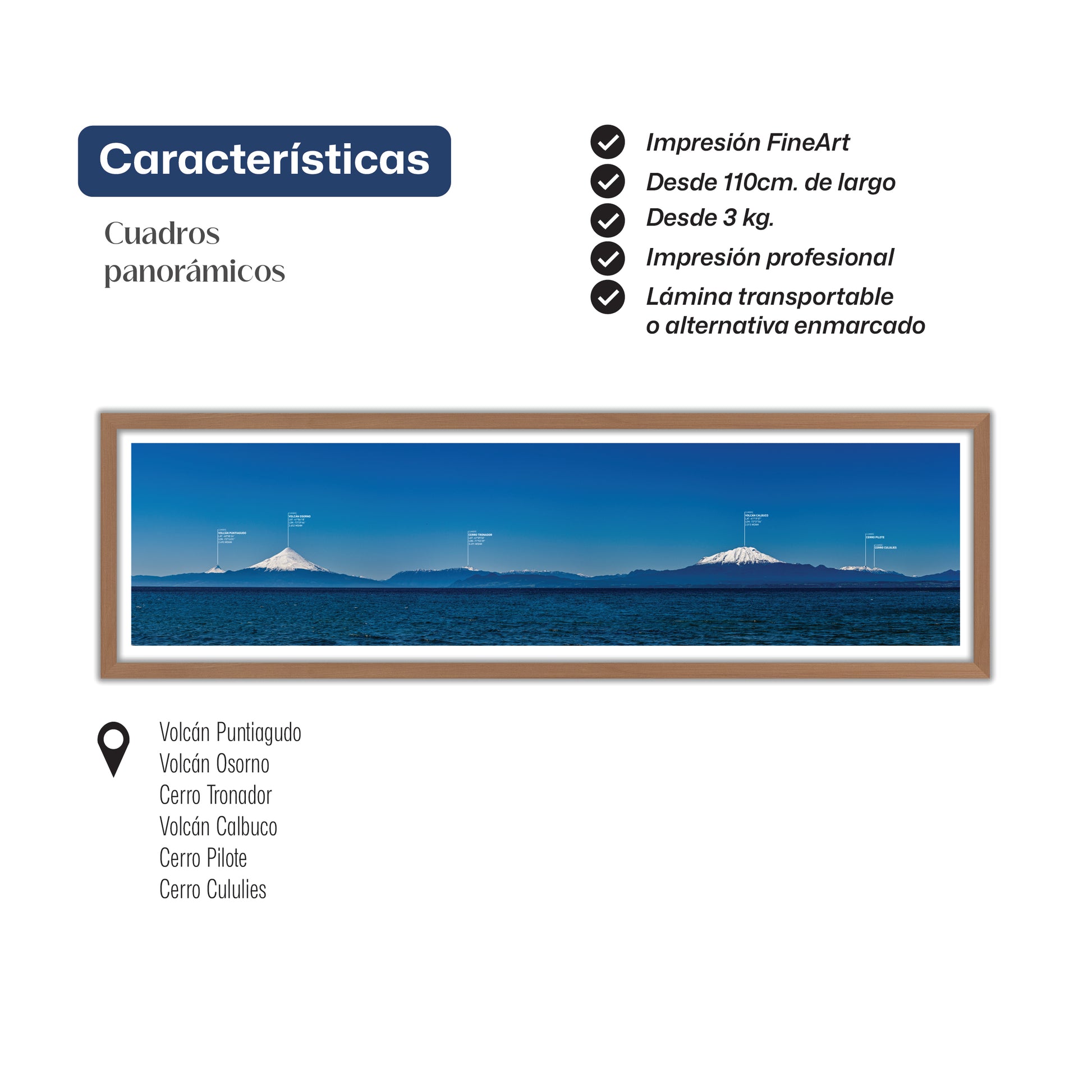 Panorámica Llanquihue y sus Volcanes