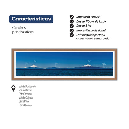 Panorámica Llanquihue y sus Volcanes