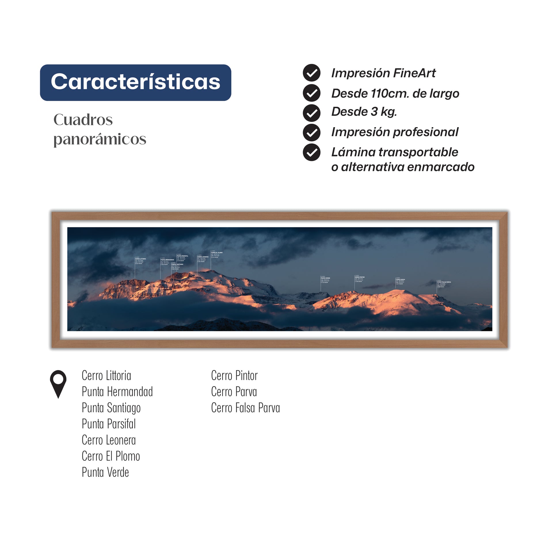 Panorámica Macizo Plomo Invernal 2022
