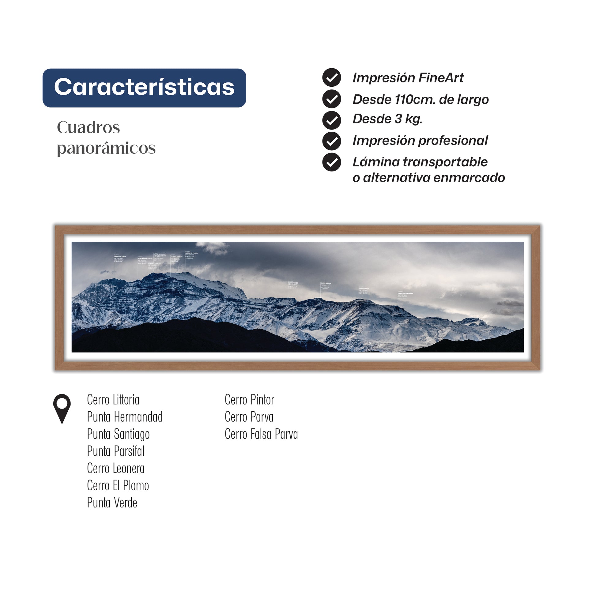 Panorámica Macizo Plomo Invernal 2022
