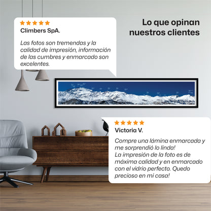Panorámica Macizo Plomo, La Parva y El Colorado