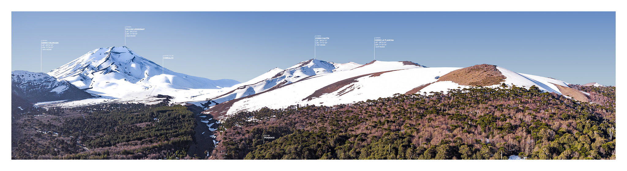 PREVENTA Libro Cumbres de Chile, Araucanía Andina Norte