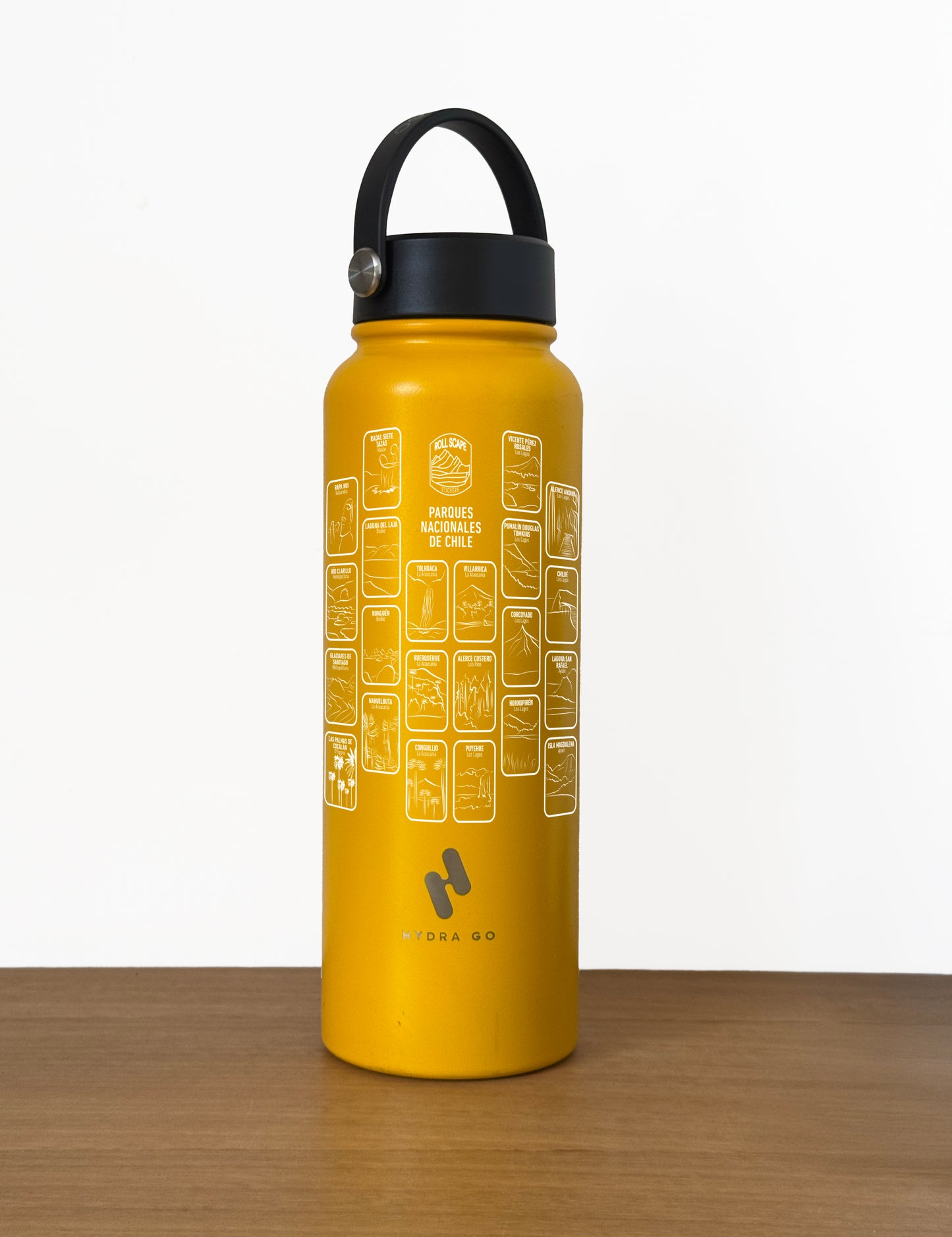 Botella + Stickers Parques Nacionales de Chile