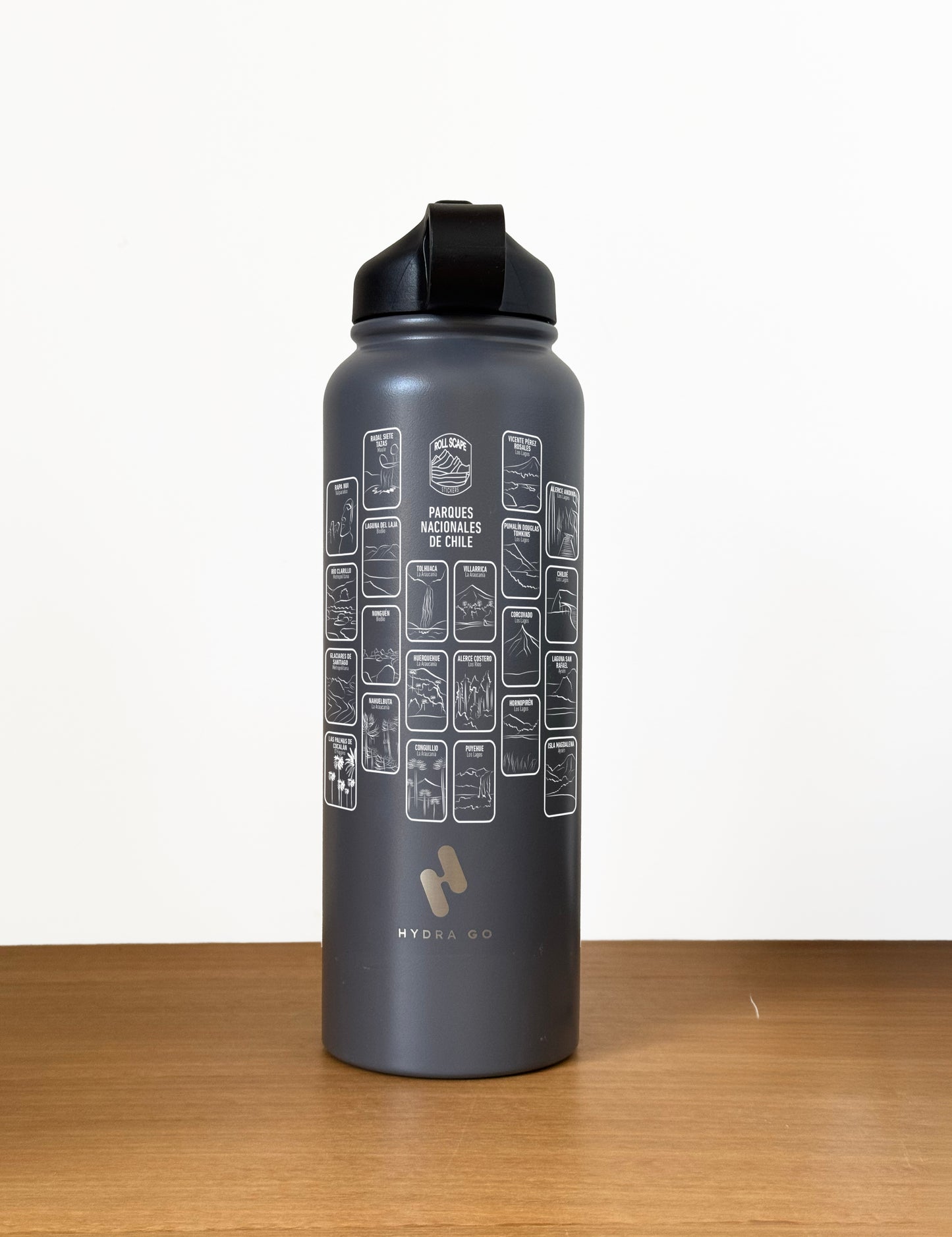 Botella + Stickers Parques Nacionales de Chile