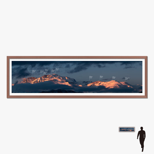 Macizo Plomo Invernal al Atardecer