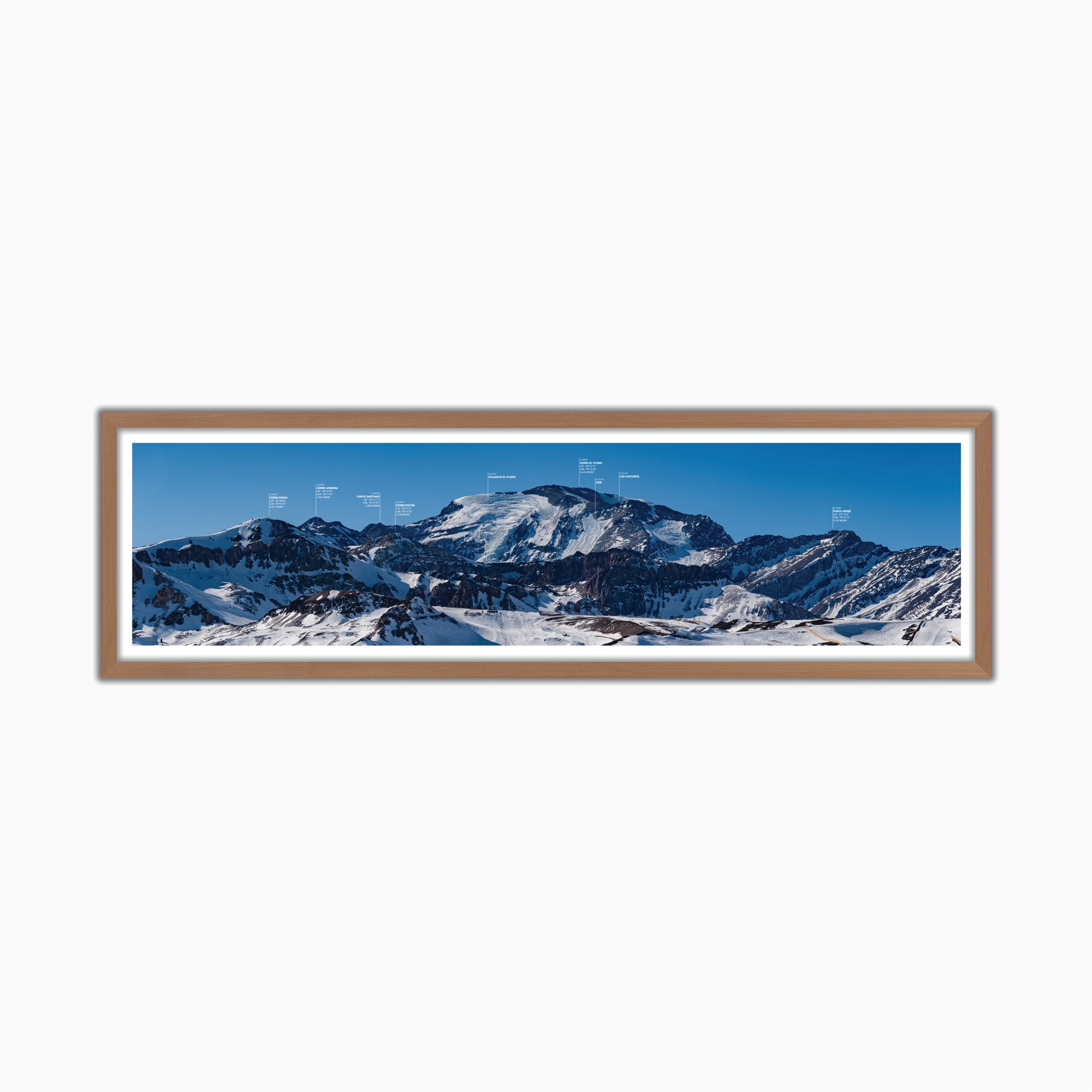 Panorámica Macizo Plomo Invernal desde el Cerro Colorado 2022