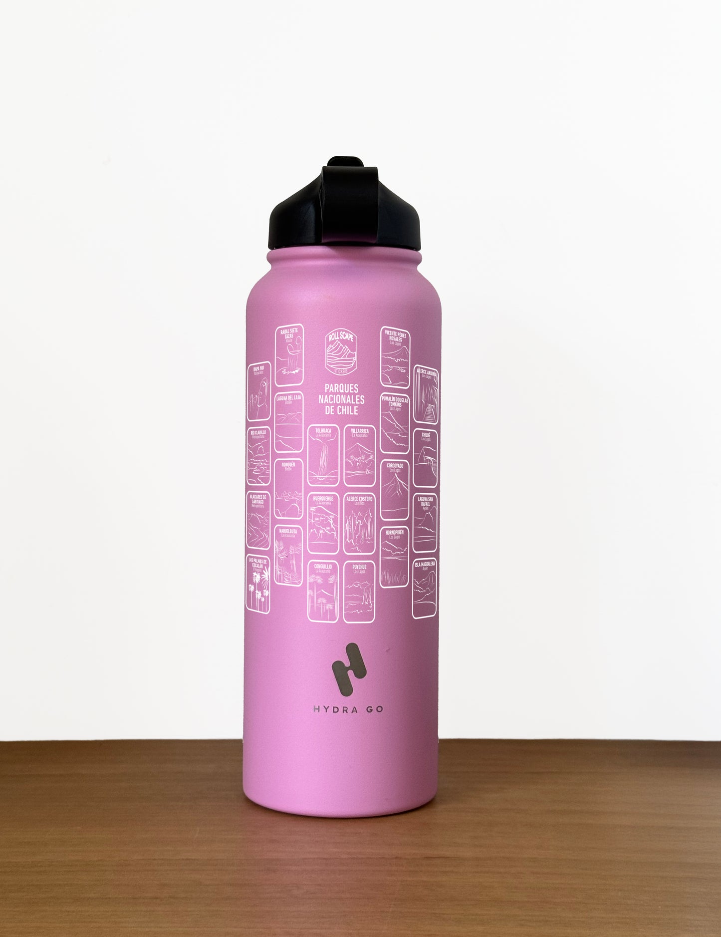 Botella + Stickers Parques Nacionales de Chile