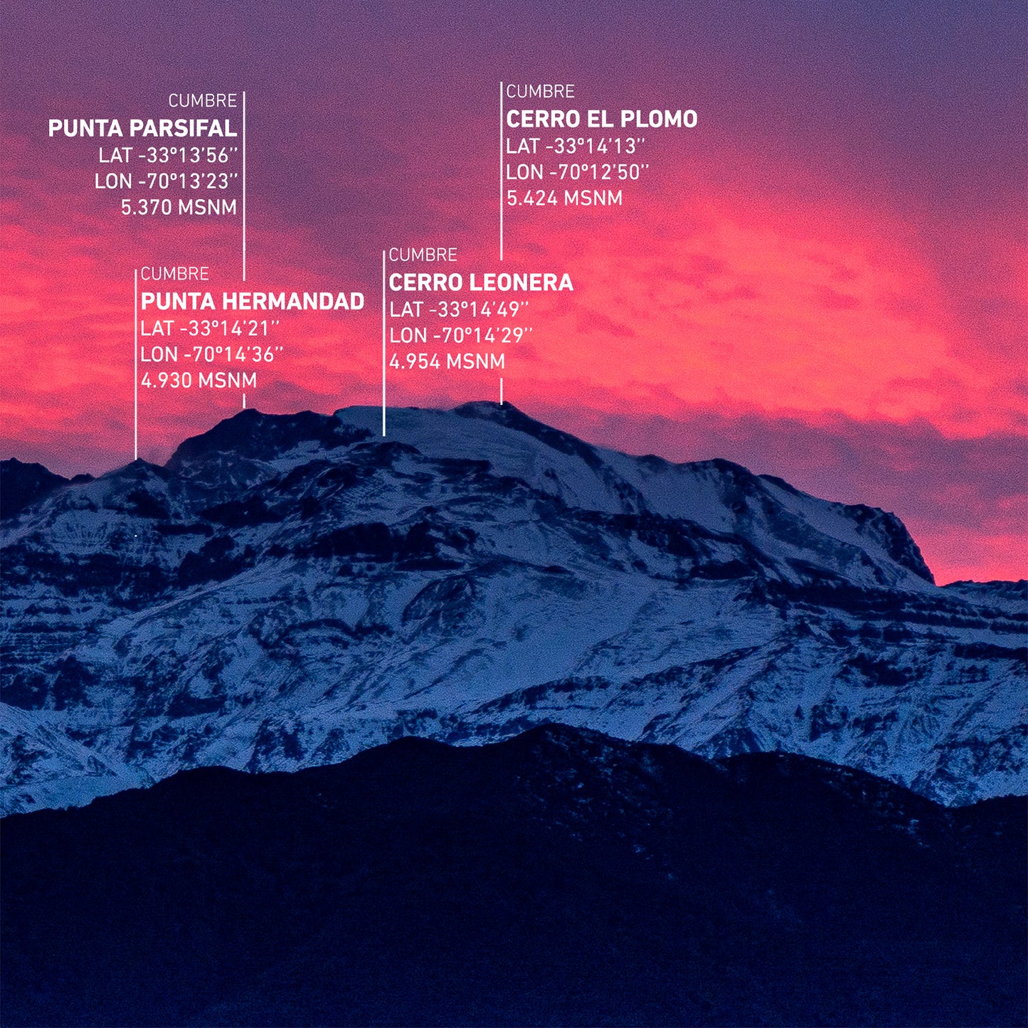 Amanecer invernal 30x110cm / Negro