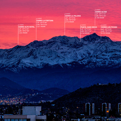 Amanecer invernal 30x110cm / Negro