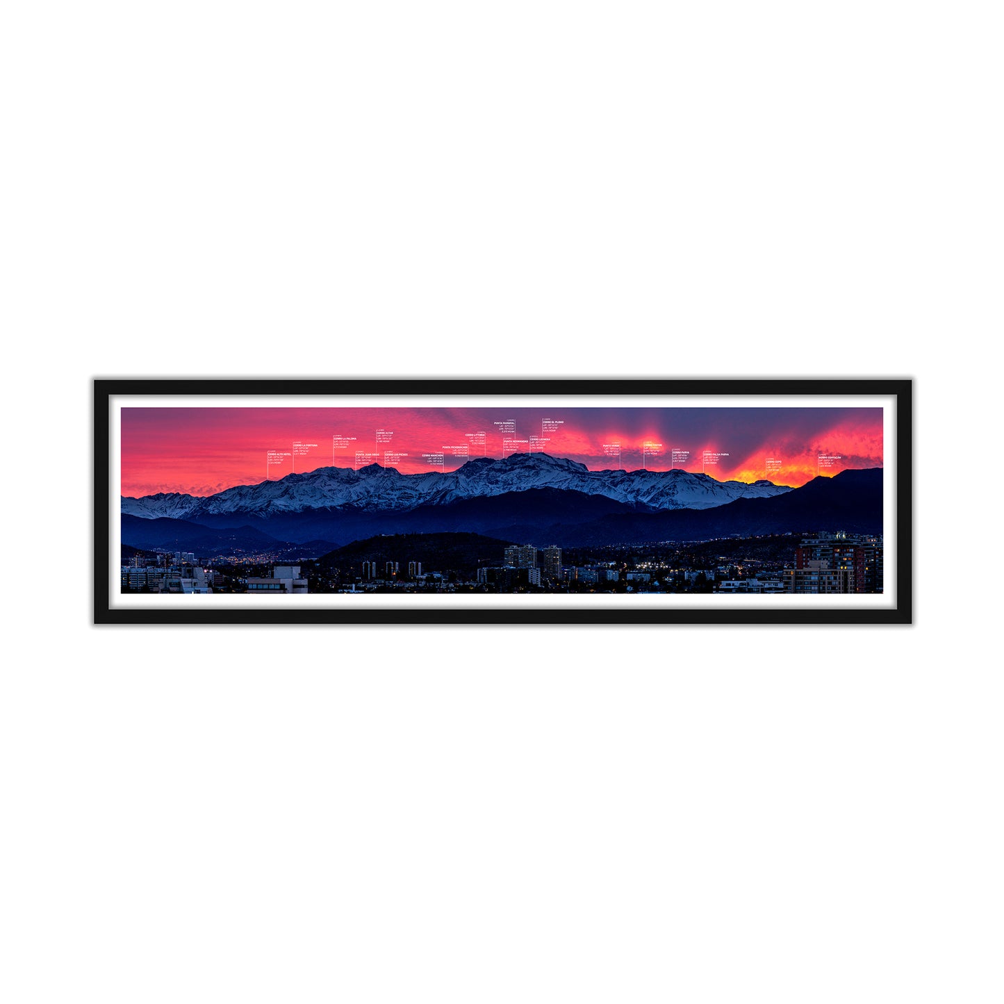 Amanecer invernal 30x110cm / Negro