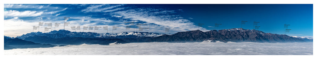 Panorámica Cumbres de Santiago sobre Nubes