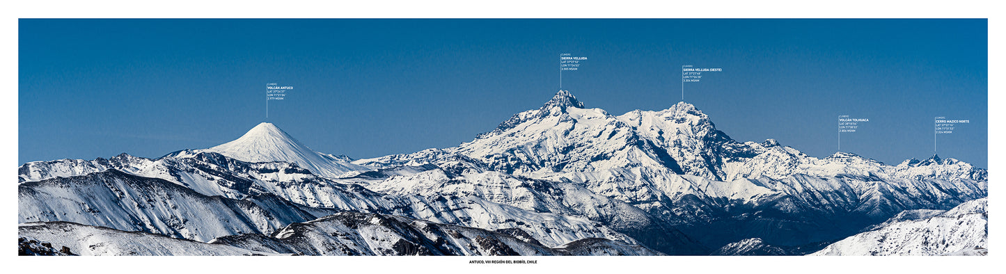 Panorámica Volcán Antuco y Sierra Velluda