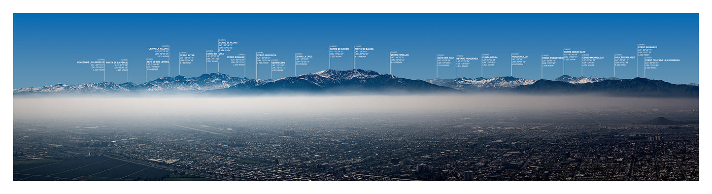 Panorámica Cumbre Cerro Chena