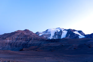 Cerro Leonera y El Plomo al Amanecer