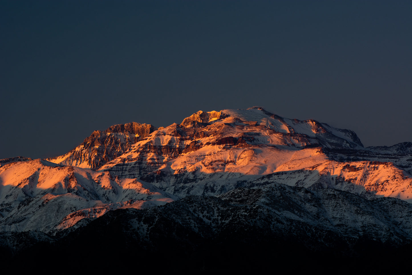 Cerro el Plomo al atardecer