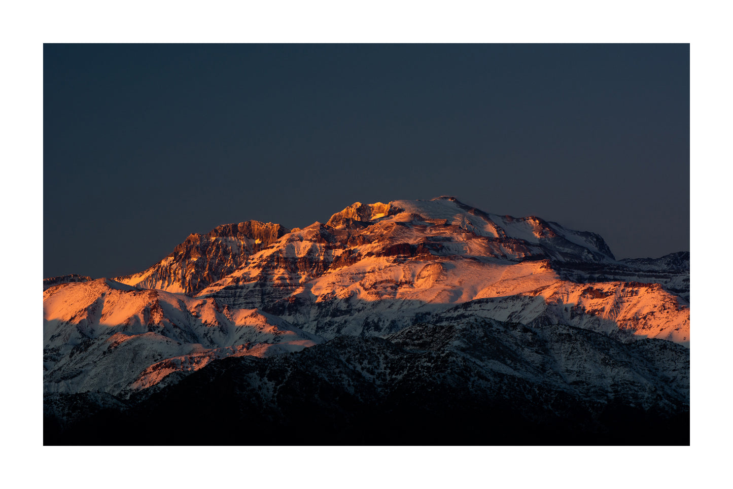 Cerro el Plomo al atardecer