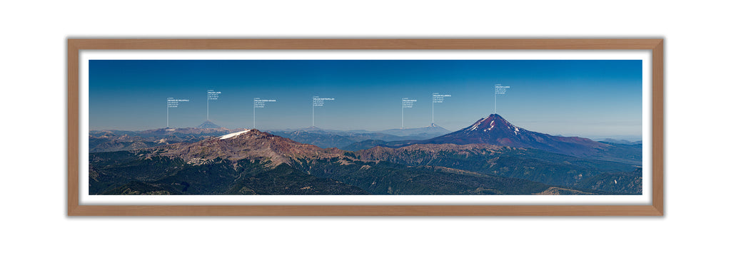 Panorámica volcanes de La Araucanía Sur 30x110 Marco Rauli 2x2