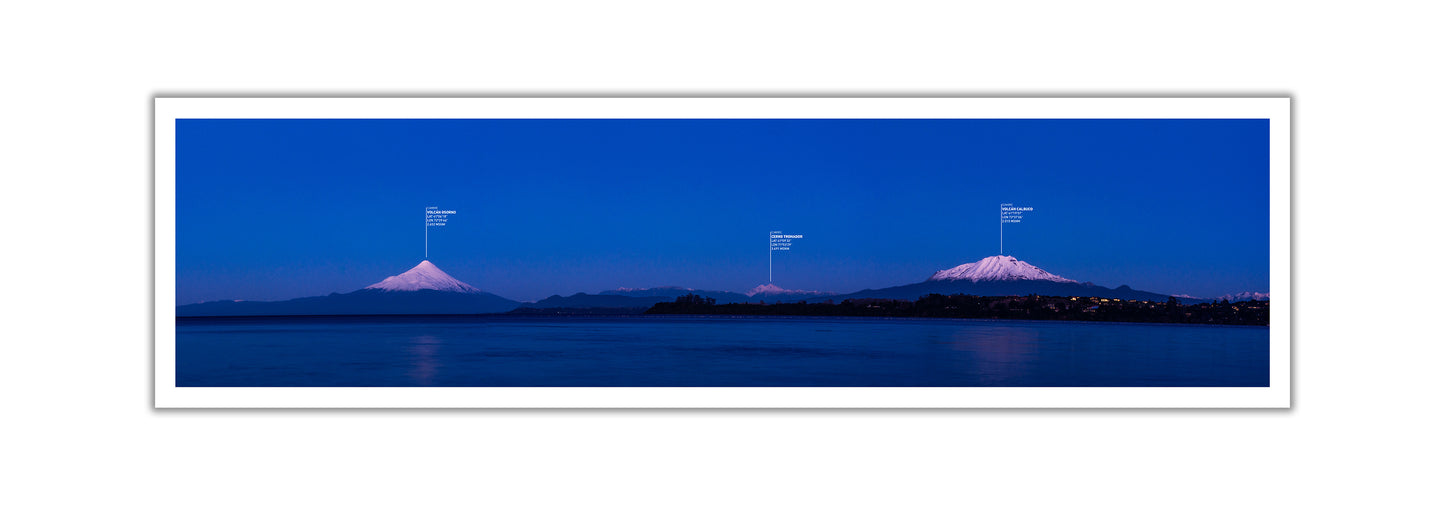 Lámina Anochecer en Puerto Varas